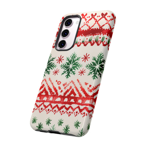 Watercolor Study of Christmas Patterns - Impact Resistant Phone Case
